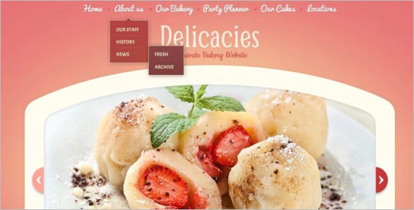 Delicacies Bakery Website Template