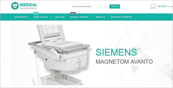 Premium Medical Equipment Magento Template
