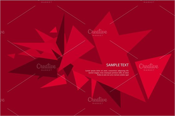Red Triangle Vector Template